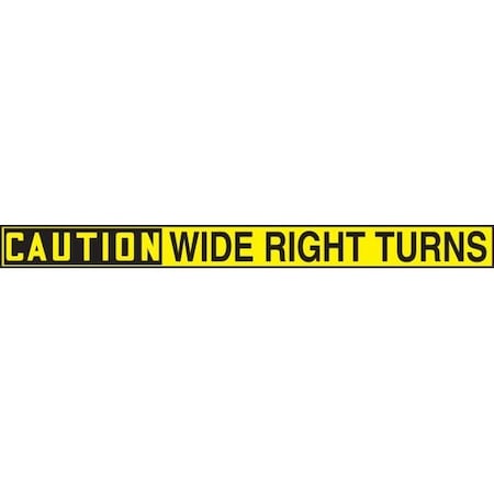 OSHA CAUTION SAFETY LABEL WIDE RIGHT LVHR620XVE